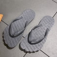 thumbnail image 5 of ibiyuan Leather Flip Flops for Women Thong Sandals for Women Dressy Non- Woven Sole Slippers Women Casual Womens Shoes, 5 of 6