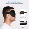 thumbnail image 5 of Contoured Eye Mask Soft Comfort Filled Sleeping Mask Night Blindfold, 5 of 5