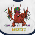 thumbnail image 4 of Inktastic Mardi Gras Come at Me Breaux Crayfish Boys or Girls Baby Bib, 4 of 4
