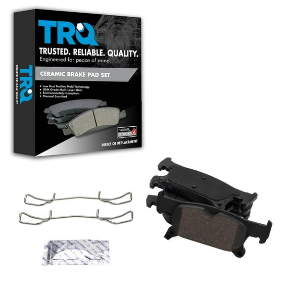 TRQ Rear Ceramic Disc Brake Pad Set for 2017-2019 Buick Envision New BFA19042