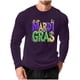 thumbnail image 1 of Mens Casual Camisetas, Carnaval Impreso Manga Larga Cuello Redondo Suelto Ajuste Superior, 1 of 5