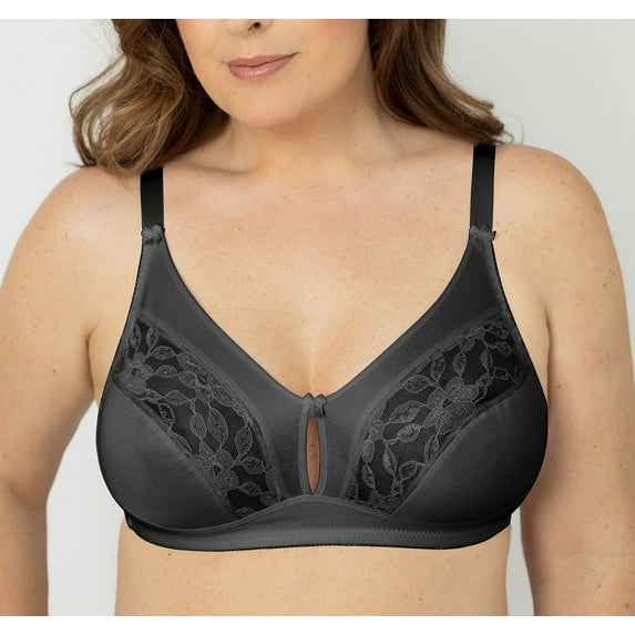 Instant Shaping 2 Pack Wire Free Tricot and Lace Keyhole Bra