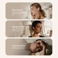 thumbnail image 3 of MINISO MS217 Wireless In-Ear Earbuds with AI Translation, Bluetooth 6.0, Clear Calls, 130+ Languages, Black, 3 of 14