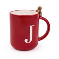 thumbnail image 2 of Tasses monogrammées en céramique Holiday Times - J, 2 of 3