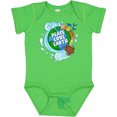 thumbnail image 3 of Inktastic Earth Day Peace Love Earth with Turtle and Waves Boys or Girls Baby Bodysuit, 3 of 5