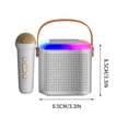 thumbnail image 3 of Handheld Portable Microphone, Microphone, Mini Outdoor Home Small Speaker, Intelligent Wireless Karaoke Sound Set, 3 of 4