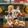 thumbnail image 4 of Dawhud Direct Garden Puppies Super Soft Plush Fleece Throw Blanket by Jenny, Garden Puppies, 50" x 60", Machine Washable, 4 of 5