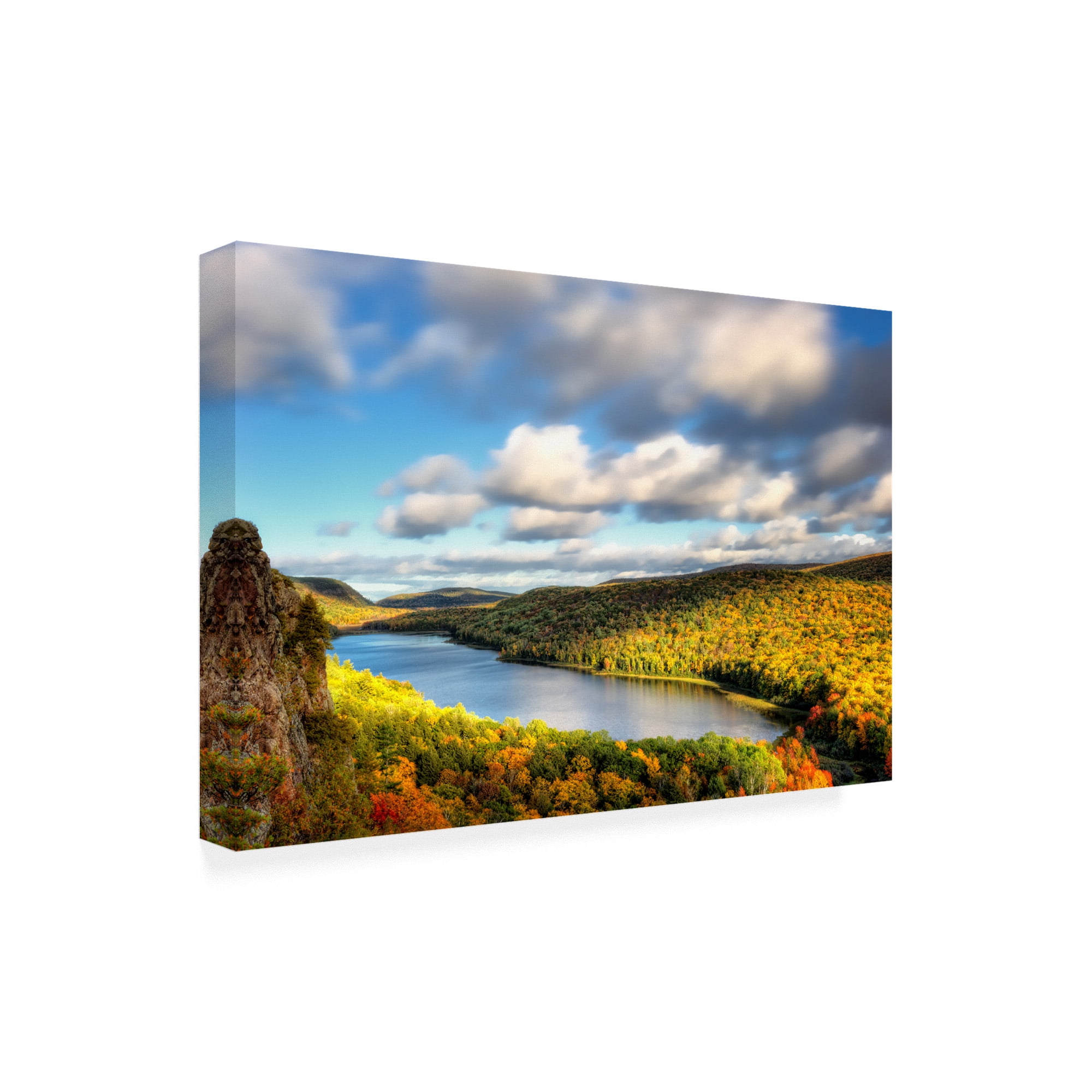 Trademark Fine Art 'Lake of the Clouds' Canvas Art by PHBurchett