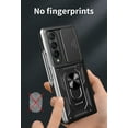 thumbnail image 4 of SOATUTO For Samsung Galaxy Z Fold 4 5G Case with Hinge Protection, Built-in Card Holder & Kickstand & Slide Camera Cover Fit Magnetic Car Mount Holder Case for Samsung Galaxy Z Fold 4 2022 - Black, 4 of 8
