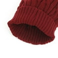 thumbnail image 6 of Yoodem Scarf and Gloves Set for Women Hat and Scarf Set for Women&men Autumn Warm Cute Wool Hat Scarf Gloves Three Snow Knit Cap Hat and Gloves for Women Red One Size, 6 of 7