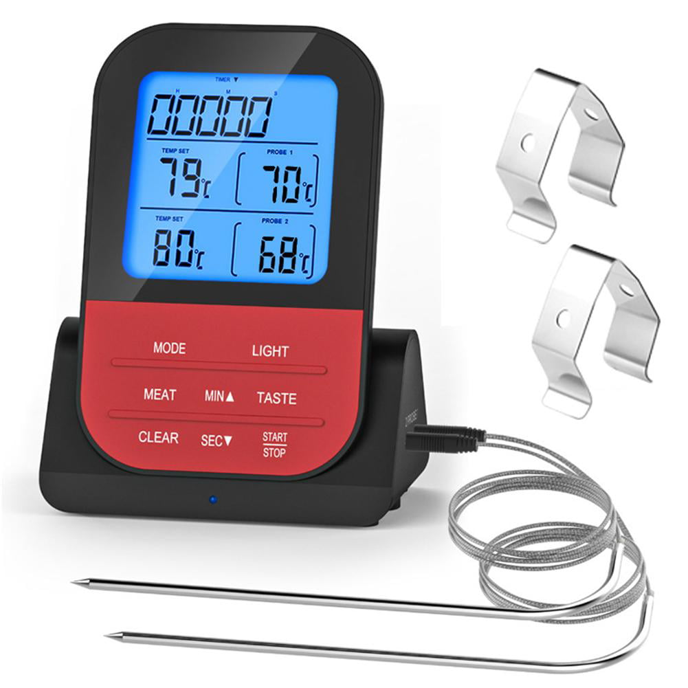 Digital Grillthermometer Fleischthermometer BBQ Thermometer Funk Bluetooth Neu 