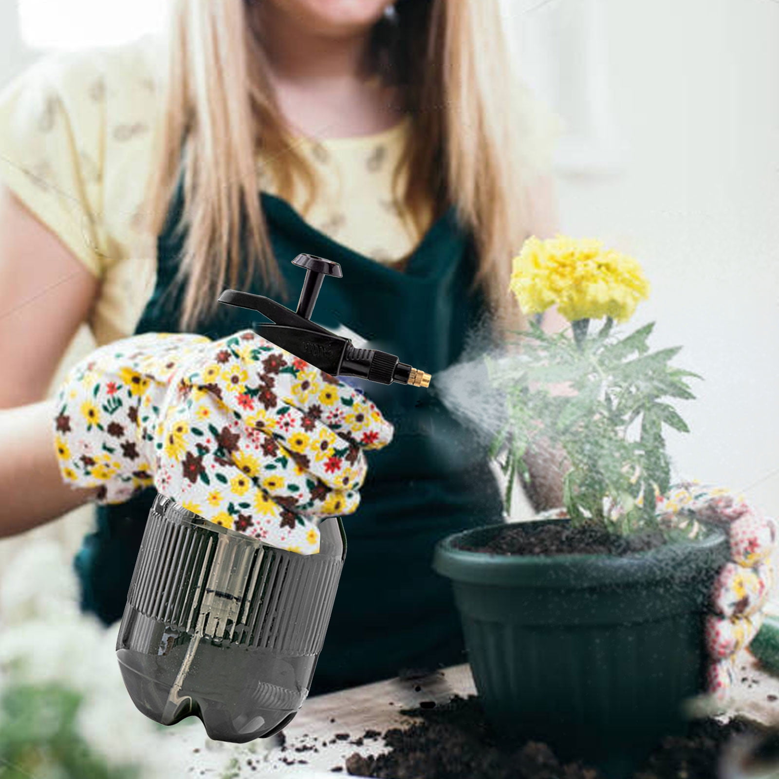 Pulvérisateur,YELLOW--Arrosoir Manuel à Pression'air 2l, Pulvérisateur De Jardin, Arrosage De