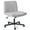 Grey, variant on TUAREX Criss Cross Rolling Chair, Wide Seat Armless Office Chair with Wheels, Plus Size Comfort for Desk, Vanity or Bedroom, Beige