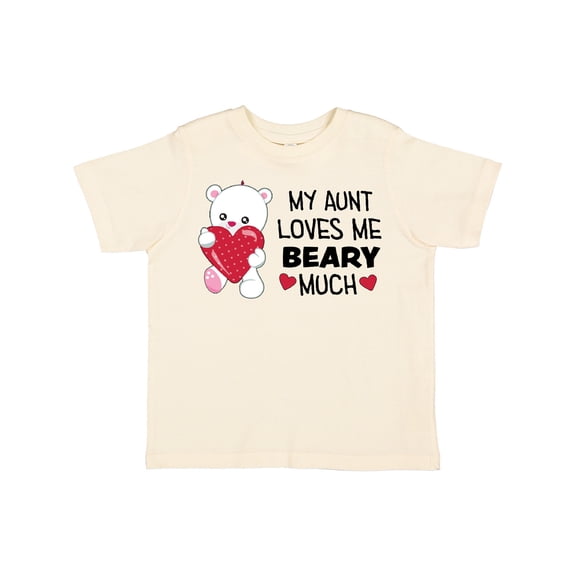 Inktastic My Aunt Loves Me Beary Much Cute Bear Boys or Girls Toddler T-Shirt