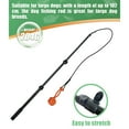 thumbnail image 6 of Dog Extendable Teaser Wand Pet Teasing Flirt Pole Interactive Toy with 1 Cotton Chewing Rope for Small Medium Large Dogs Training Exercising Pulling Exercise Equipment, 6 of 10