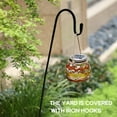 thumbnail image 2 of Shepherd Hooks Rust Garden Stake Outdoor Metal Plant Stand Hanger Bird Feeder Pole 120X10X1cm, 2 of 4