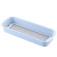 thumbnail image 1 of Cutlery Storage Tray Plastic Flatware Tray Kitchen Drawer Organizer with Drainer, 1 of 10