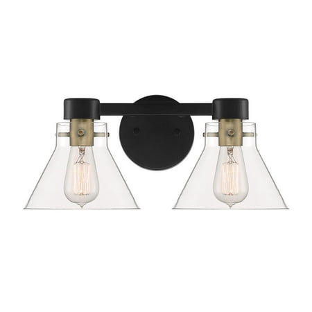 

Willow Creek 2 Light Bath by Designers Fountain D204M-2B-MB in Black Finish