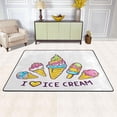 thumbnail image 2 of Dreamtimes I Love Ice Cream Non-Slip Area Rug 72"x48", Hello Summer Soft Non Slip Washable Floor Mats for Indoor Front Porch,Living Room, Bedroom,Kitchen, 2 of 5