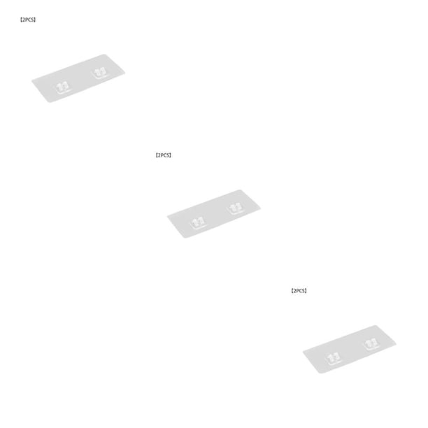 Inteprter Ganchos de baño Recableght, perchero de pared autoadhesivo, estante adhesivo de plástico sin rastro para estante de cocina, estante de Type1 NO1 Inteprter CBP259582