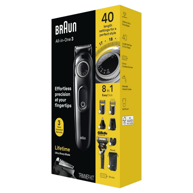 Free Shipping! Braun Series 3 All-In-One Electric Grooming Kit