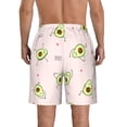 thumbnail image 3 of Bixox Men's Avocado Doing Sport Yoga printing Casual Classic Fit Short Summer Beach Shorts, 3 of 6
