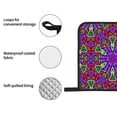 thumbnail image 6 of YFYANG Oven Mitts and Pot Holders Sets 4 Pieces, Non-Slip Heat Resistant Purple Abstract Cartoon Graffiti Kitchen Glove Pot Mat for Cooking and Baking, 6 of 8