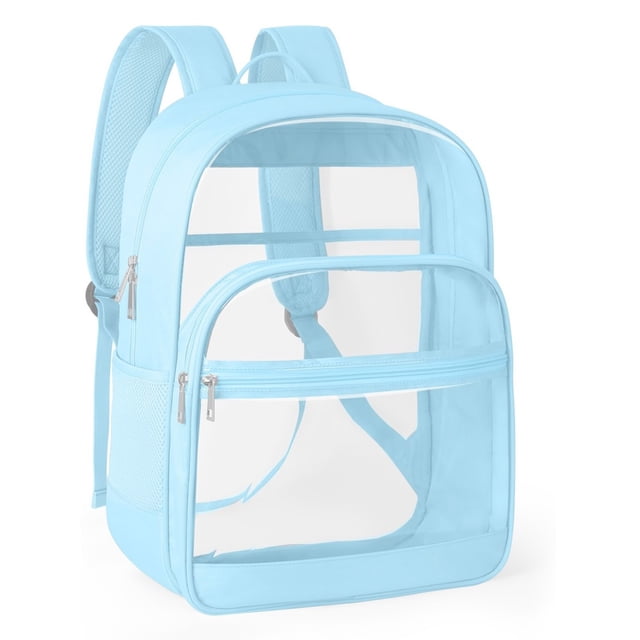 Hearthoom Sac à Dos en PVC Transparent Sac à Livres Transparent Sangle Renforcée Imperméable Léger pour Voyage Gym Plage Essentiels