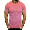 thumbnail image 1 of Camisetas de Cuello de la Tripulación de los Hombres de Verano Redondo Cuello Impreso Camiseta, Top Atlético de Secado Rápido Casual para los Hombres, 1 of 4
