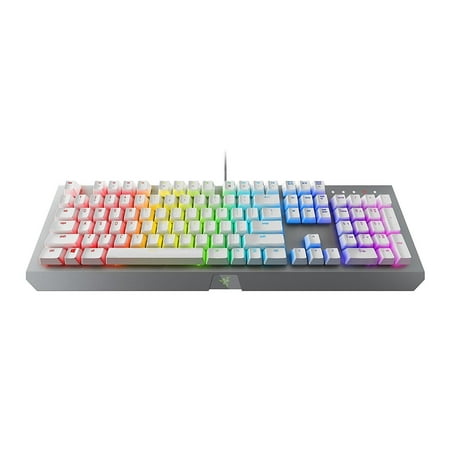 Chroma Demodulator - Razer BlackWidow X Chroma Mercury Edition - RGB Ergonomic Wired Mechanical Gaming Keyboard - Tactile & Clicky Green Switches