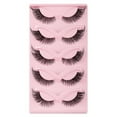 thumbnail image 6 of Hevirgo Natural Looking False Eyelashes 3d Effect Fake Eyelashes 5 Pairs Lashes Natural 3d Effect Easy to Use Charming Dense Curly Simulated Makeup, 6 of 8