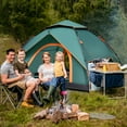 thumbnail image 2 of SUGIFT 3-4 Person Instant Pop-Up Camping Tent with Carry Bag, Double Layer Waterproof Tents for Beach, Traveling Outdoor, Green, 2 of 9