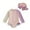 Beige, variant on UPF 50+ Long Sleeve Hooded Swimsuit For Toddler Girls Color Block Design Full Body Rash Guard Protective Swimwear