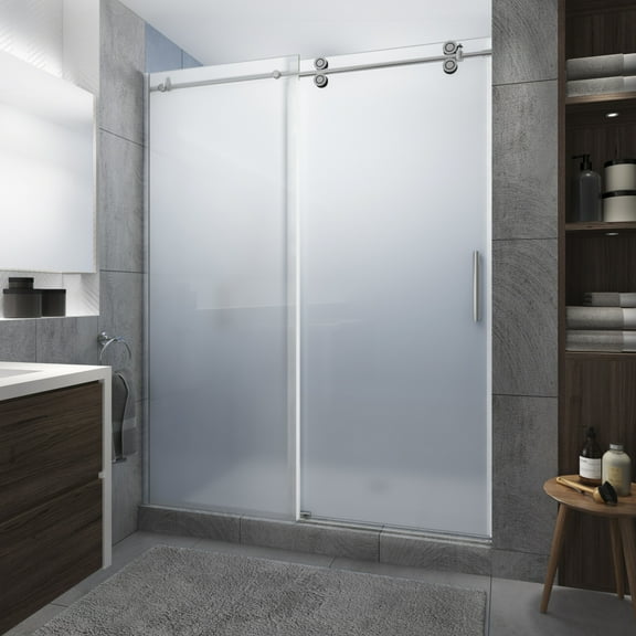 Aston SDR978FRUW.UC-CH-5280 Langham Xl 80" High X 52" Wide Sliding Frameless Shower Door -