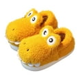thumbnail image 3 of Otqutp Toddler Soft Sole Shoes Girls Boys Home Slippers Warm Heel House Slippers for Toddler Lined Winter Indoor Shoes House Shoes Bedroom Slipper(Yellow,2.5-3 Years), 3 of 6