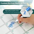 thumbnail image 7 of sixwipe 4 Pcs Magnetic Planner Whiteboard with 8 Markers and 1 Eraser, Fridge Calendar Set, Monthly Weekly Planner Whiteboard, Shopping List White Board, 7 of 7