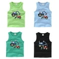 thumbnail image 3 of WOLLED Toddler Baby Boys' Tank Tops,Summer Casual Digger Print Sleeveless Top for Kids 1-8 Years Old, 3 of 7