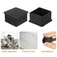 thumbnail image 4 of Uxcell 6Pack Square Chair Leg Caps, 50mm x 50mm OD Black Furniture Feet Pads Table Foot Cover Caps, 4 of 6