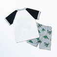 thumbnail image 5 of HCNTES Toddler Baby Boy Summer Clothes 6 12 18 24 Months 2T 3T 4T Short Sleeves Shirt Tops & Casual Shorts Outfit Set(L01-White,7-8 Years), 5 of 9