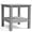 Gris, variante sur Table Adirondack Table d'Appoint d'Extérieur 18 Pouces à Deux Niveaux Carrée Table de Bout avec Étagère de Rangement Gain de Place