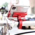 thumbnail image 2 of ziyahi Vélo en Alliage d'Aluminium Support de Support de Téléphone Support de Clip Rouge 1Set, 2 of 6