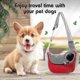 thumbnail image 3 of Arnés para perros, bolsa para colgar en la parte delantera, bolso para cachorros y gatos, viaje de malla transpirable, se adapta a bolsos de hombro para perros pequeños y medianos, 3 of 3