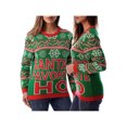 thumbnail image 4 of Nituyy Women's Christmas Knit Sweater Long Sleeve Crewneck Letter/Christmas Tree Print Pullover Knitwear, 4 of 9