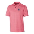 thumbnail image 2 of Men's Cutter & Buck Heather Red Nashville Sounds Forge Heathered Stretch Polo, 2 of 3