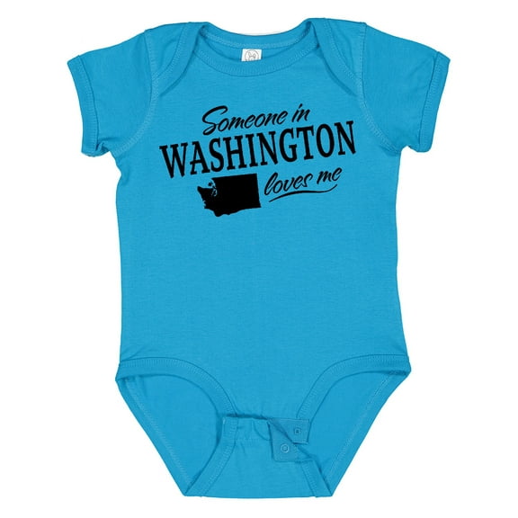 Inktastic Someone in Washington Loves Me Boys or Girls Baby Bodysuit