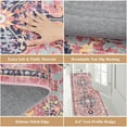 thumbnail image 4 of Findosom 2'x6' Vintage Runner Rug Distressed Hallway Runner Rug, Non Slip Machine Washable Low Pile Rugs for Living Room, Entryway, Bedroom, Kitchen and Corridor Entryway Floor Carpet,Pink, 4 of 8