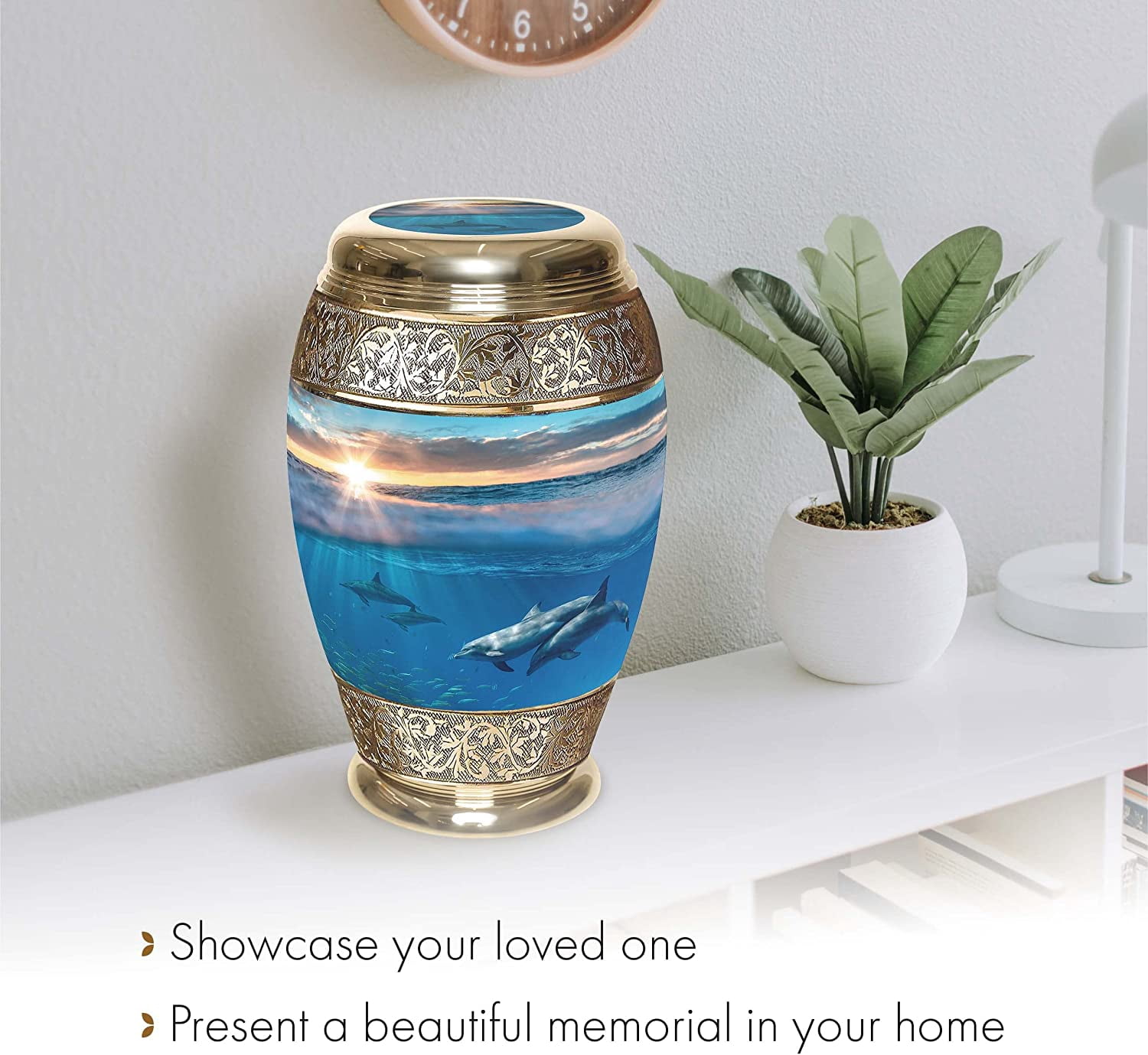 Divine Dolphins Cremation Urns for Human Ashes Adult Urns for Cremation Ashes Urns for Adult Cremation Ashes Urns for Ashes Cremation Urns for Human Ashes Adult 200 Cubic Inches Small