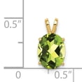 thumbnail image 3 of 14k 9x7mm Oval Peridot Pendant XP424PE, 3 of 3