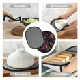 thumbnail image 7 of Pofeuu Flowers And Humming Bird1 Print Silicone Pot Mat Mitten With Hanging Loop Heat Resistant Oven Mitts Non-Slip Bbq Baking Smoking Potholders, 7 of 7