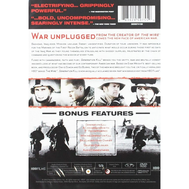 その他 Generation Kill [DVD] [Import] Generation Kill (DVD New Box Art) [DVD] - Walmart.com